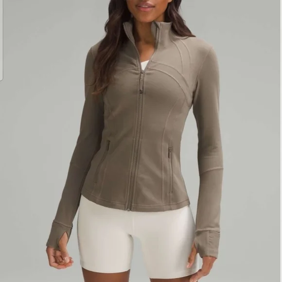 Lululemon Athletica Brown Utility Jacket with Standing Collar - Picture 2 of 4